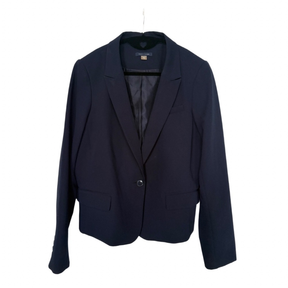 Tommy Hilfiger Navy Single-Button Women's Blazer